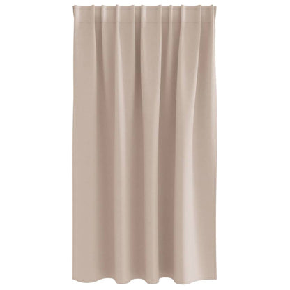 vidaXL Verdunkelungsvorhänge mit Vorhängen Taupe Polyester