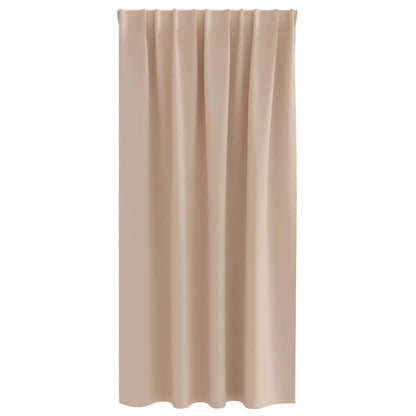vidaXL Verdunkelungs-Vorhänge mit Ringen 2 pcs Taupe 175 x 140 cm
