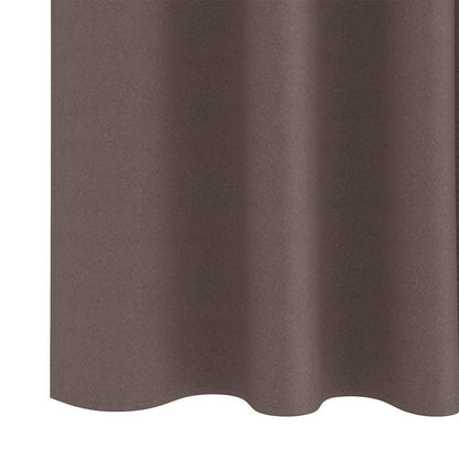 vidaXL Verdunkelungs-Vorhänge mit Ringen 2 pcs Dunkelbraun