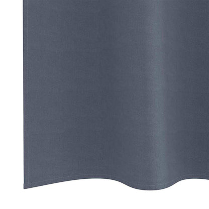 vidaXL Verdunkelungs-Vorhänge mit Ringen 2 pcs Anthrazit 225 x 140 cm