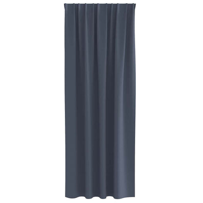 vidaXL Verdunkelungs-Vorhänge mit Ringen 2 pcs Anthrazit 225 x 140 cm