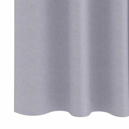 vidaXL Verdunkelungs-Vorhänge mit Ringen 2 pcs Metallic Grau