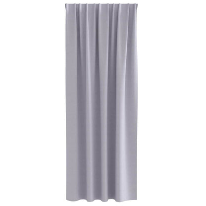 vidaXL Verdunkelungs-Vorhänge mit Ringen 2 pcs Metallic Grau