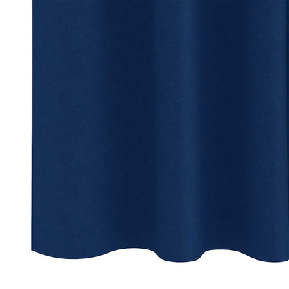 vidaXL Verdunkelungs-Vorhänge mit Ringen 2 pcs Dunkelblau 175 x 140 cm