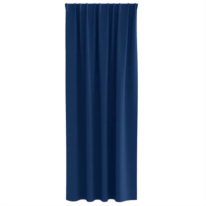 vidaXL Verdunkelungs-Vorhänge mit Ringen 2 pcs Dunkelblau 260 x 140 cm