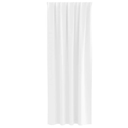vidaXL Verdunkelungs-Vorhänge mit Ringen 2 pcs Hellweiß 260 x 140 cm