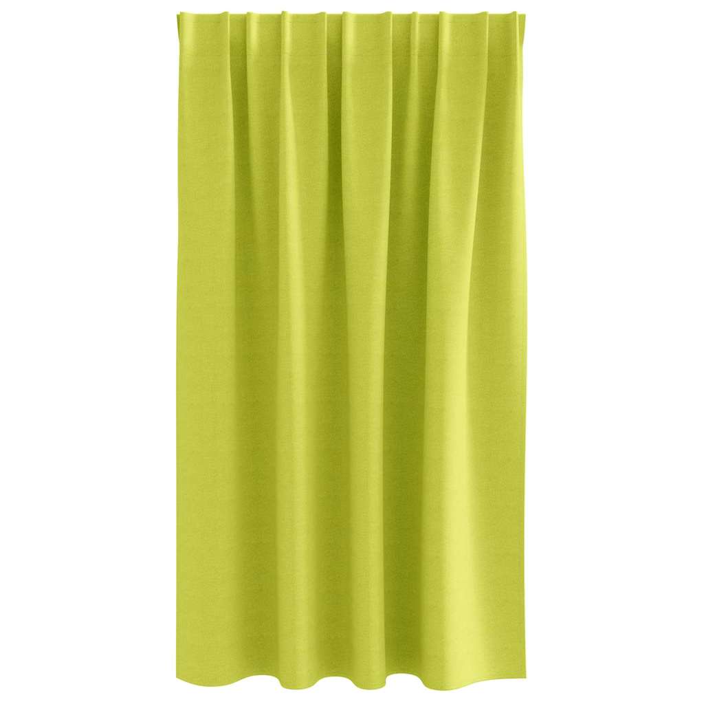 vidaXL Verdunkelungs-Vorhänge mit Ringen 2 pcs Grün 140 x 140 cm