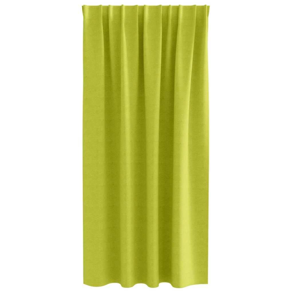 vidaXL Verdunkelungs-Vorhänge mit Ringen 2 pcs Grün 175 x 140 cm