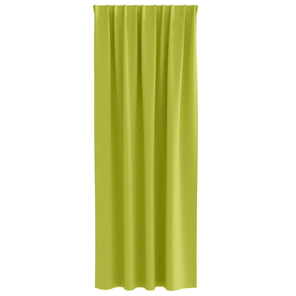 vidaXL Verdunkelungs-Vorhänge mit Ringen 2 pcs Grün 225 x 140 cm