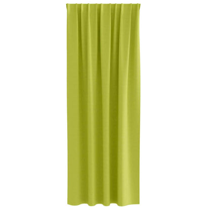 vidaXL Verdunkelungs-Vorhänge mit Ringen 2 pcs Grün 225 x 140 cm
