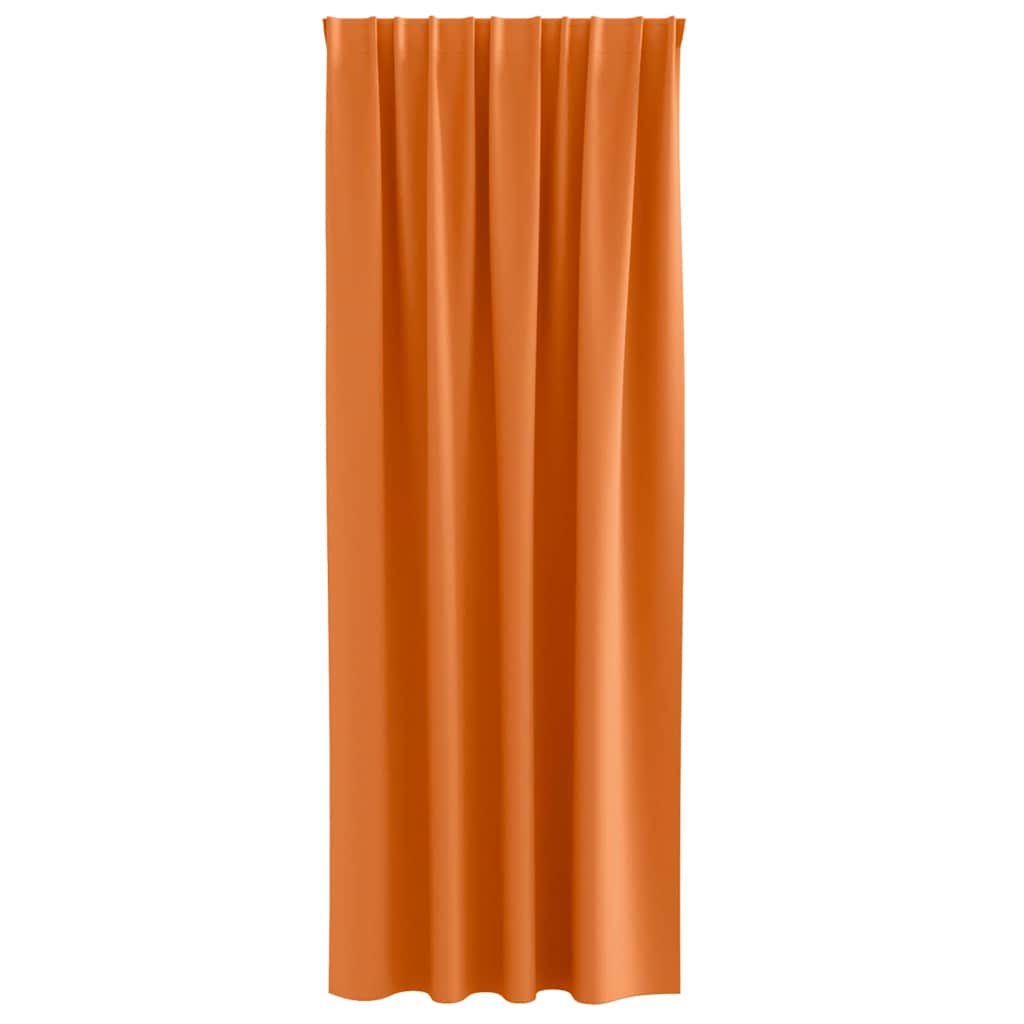 vidaXL Verdunkelungs-Vorhänge mit Ringen 2 pcs Helles Orange
