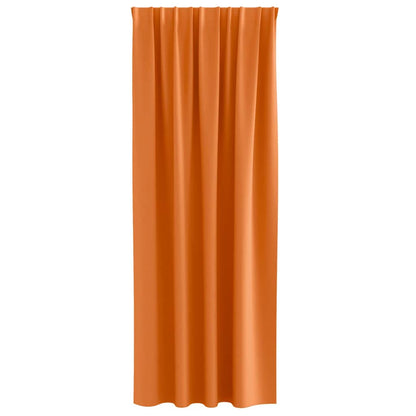 vidaXL Verdunkelungs-Vorhänge mit Ringen 2 pcs Helles Orange