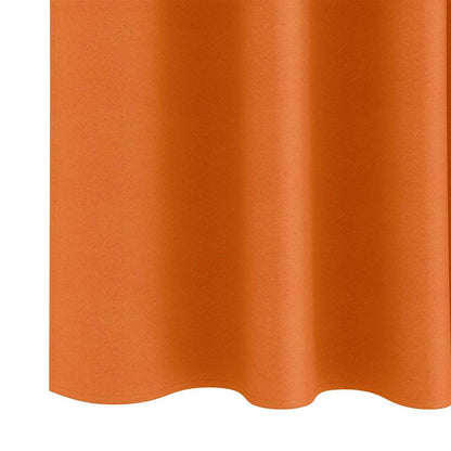 Verdunkelungs-Vorhänge mit Ringen 2 pcs Helles Orange