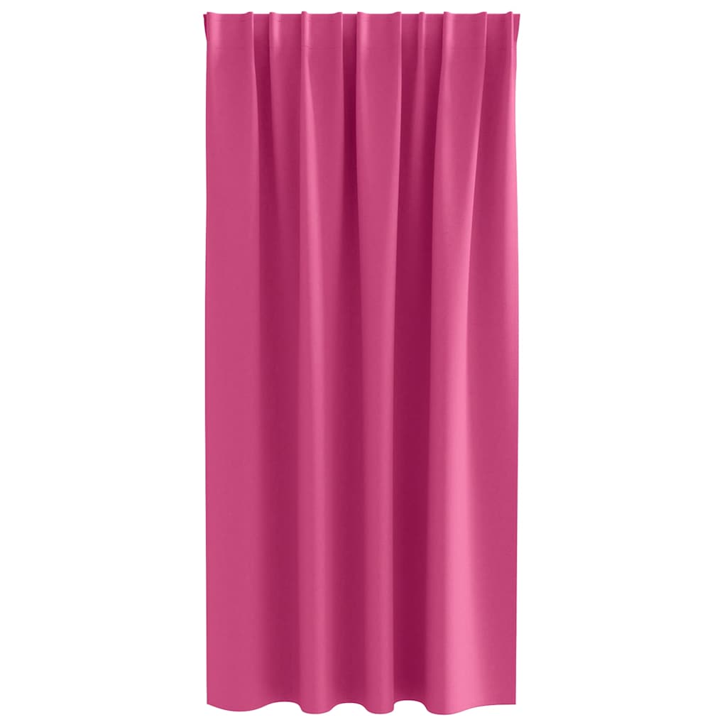 Verdunkelungs-Vorhänge mit Ringen 2 pcs Helles Pink