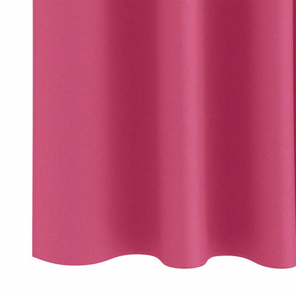 vidaXL Verdunkelungs-Vorhänge mit Ringen 2 pcs Helles Pink