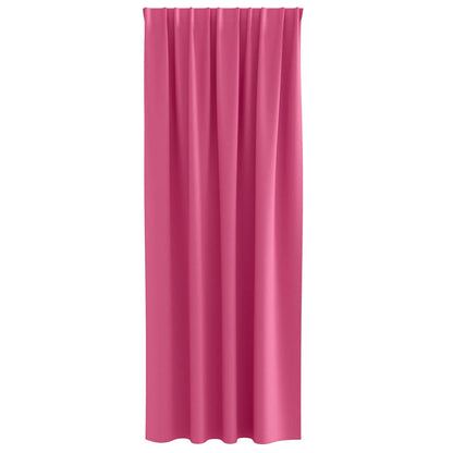 vidaXL Verdunkelungs-Vorhänge mit Ringen 2 pcs Helles Pink