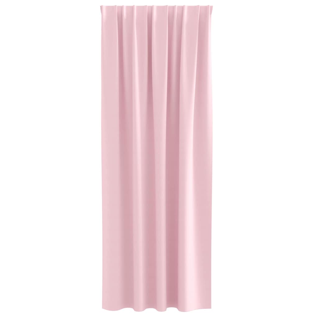 vidaXL Verdunkelungs-Vorhänge mit Ringen 2 pcs Babyrosa 225 x 140 cm