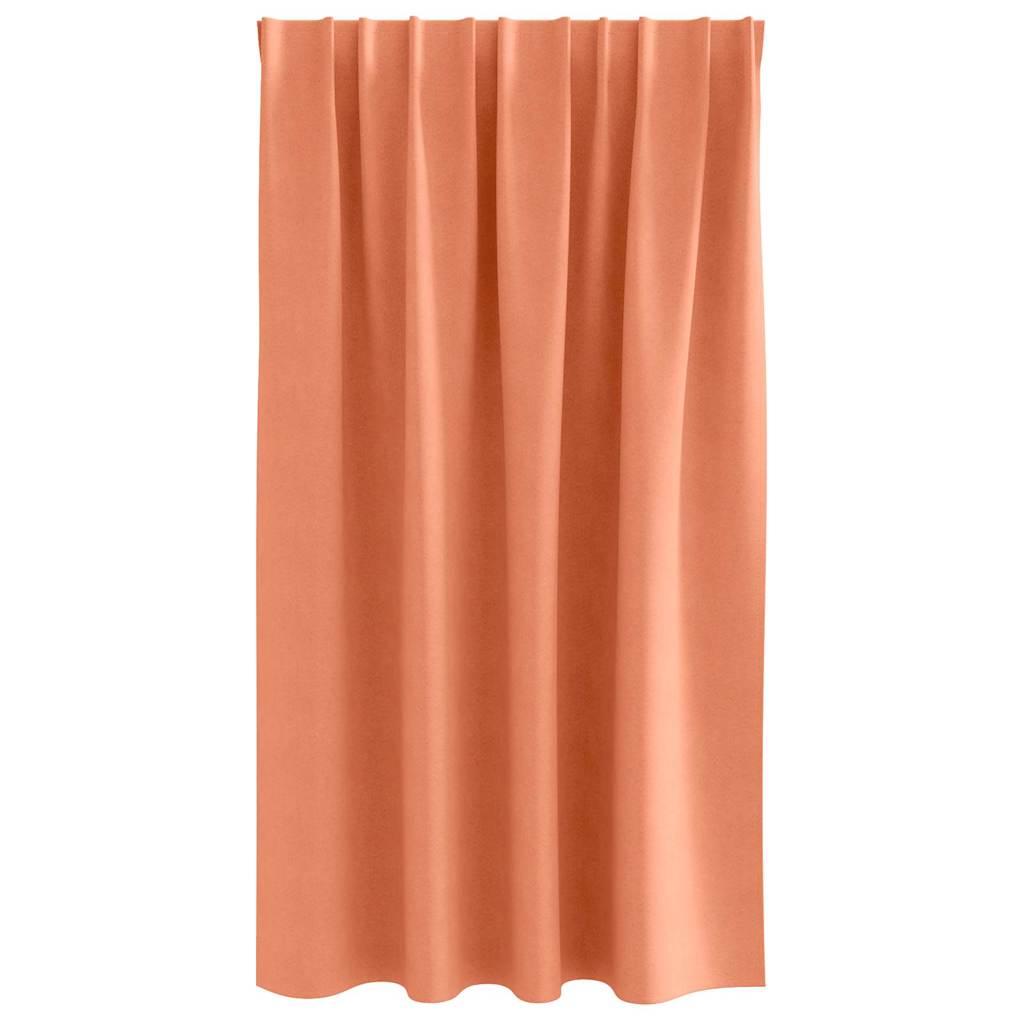 vidaXL Verdunkelungs-Vorhänge mit Ringen 2 pcs Terrakotta 140 x 140 cm