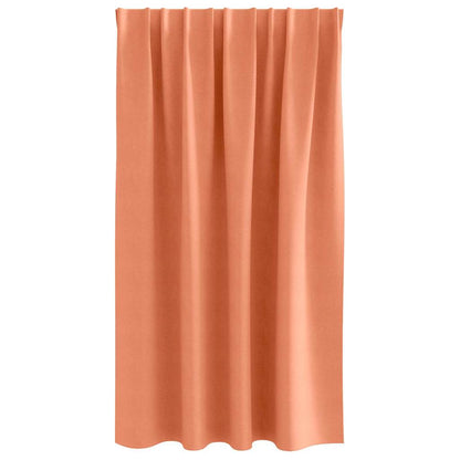 vidaXL Verdunkelungs-Vorhänge mit Ringen 2 pcs Terrakotta 140 x 140 cm