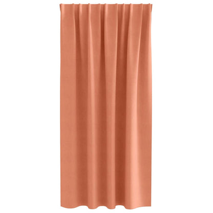 vidaXL Verdunkelungs-Vorhänge mit Ringen 2 pcs Terrakotta 175 x 140 cm