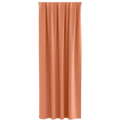 Verdunkelungs-Vorhänge mit Ringen 2 pcs Terrakotta 245 x 140 cm