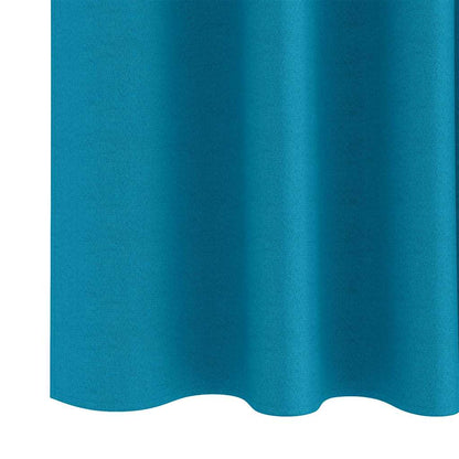 vidaXL Verdunkelungs-Vorhänge mit Ringen 2 pcs Türkis 225 x 140 cm