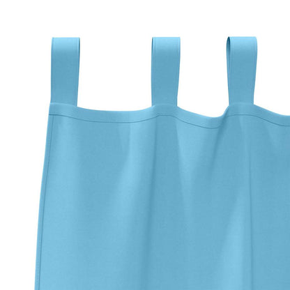 vidaXL Verdunkelungs-Vorhänge mit Ringen 2 pcs Himmelblau 140 x 140 cm