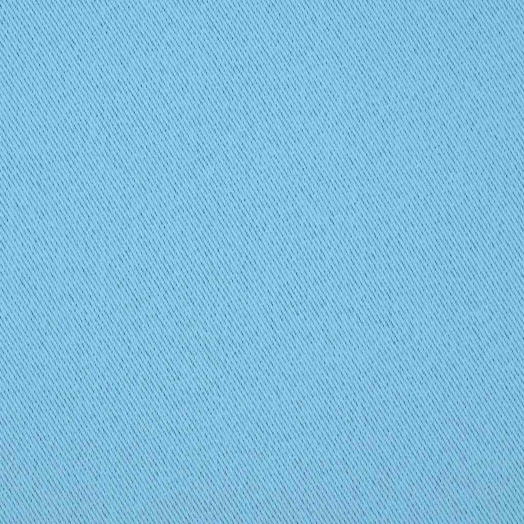 vidaXL Verdunkelungs-Vorhänge mit Ringen 2 pcs Himmelblau 225 x 140 cm