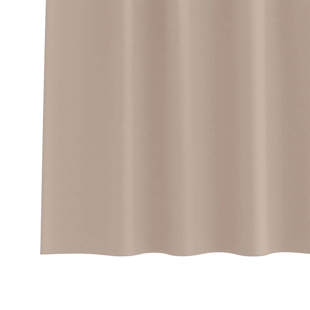 vidaXL Verdunkelungs-Vorhänge mit Ringen 2 pcs Taupe 245 x 140 cm
