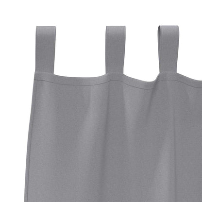 vidaXL Verdunkelungs-Vorhänge mit Ringen 2 pcs Hellgrau 260 x 140 cm