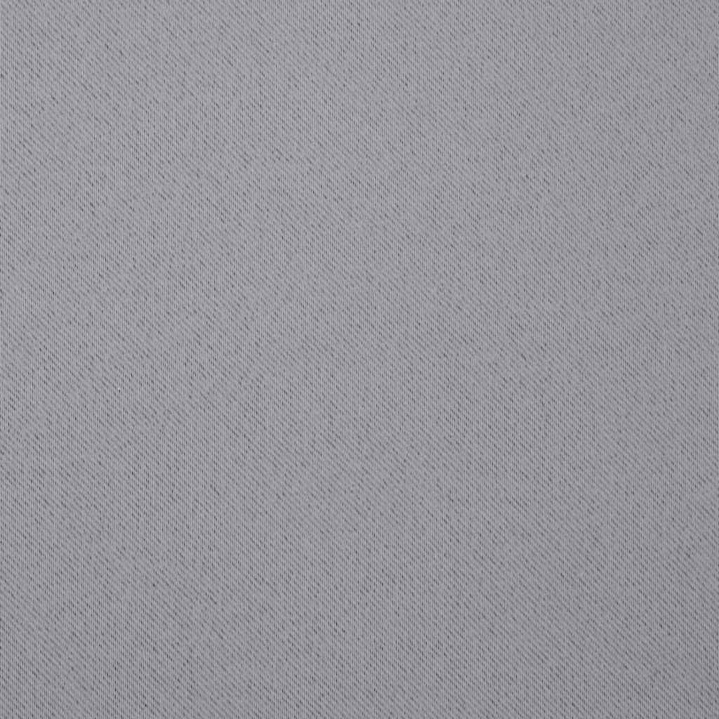 vidaXL Verdunkelungs-Vorhänge mit Ringen 2 pcs Hellgrau 260 x 140 cm