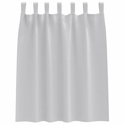 Verdunkelungs-Vorhänge mit Ringen 2 pcs Hellgrau 140 x 140 cm