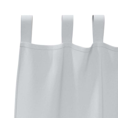 vidaXL Verdunkelungs-Vorhänge mit Ringen 2 pcs Helles Grau