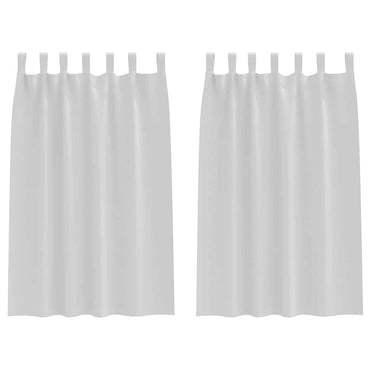 vidaXL Verdunkelungs-Vorhänge mit Ringen 2 pcs Helles Grau