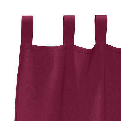 vidaXL Verdunkelungs-Vorhänge mit Ringen 2 pcs Weinrot 260 x 140 cm