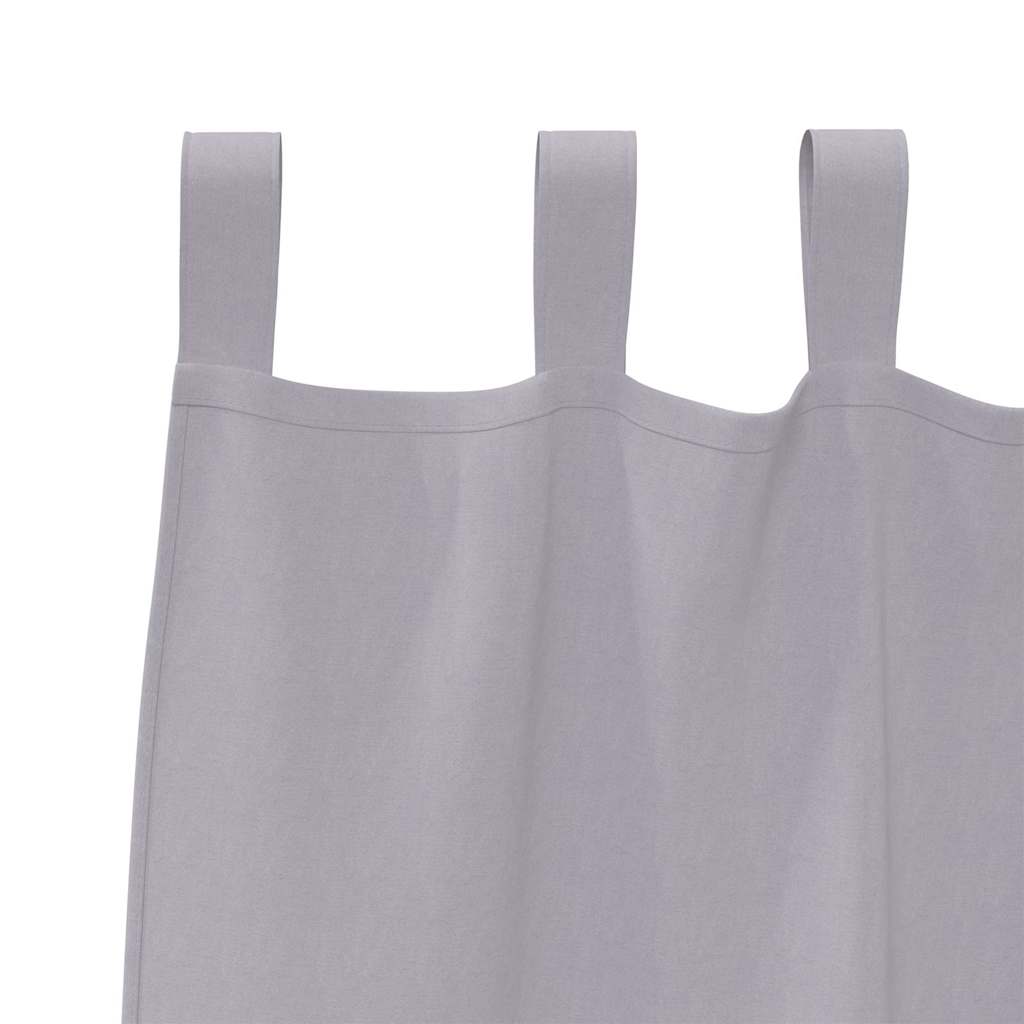 vidaXL Verdunkelungs-Vorhänge mit Ringen 2 pcs Metallic Grau