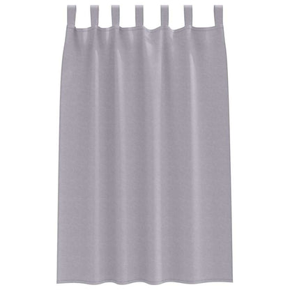 vidaXL Verdunkelungs-Vorhänge mit Ringen 2 pcs Metallic Grau
