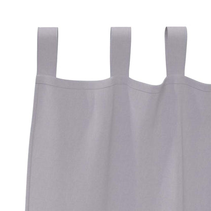 vidaXL Verdunkelungs-Vorhänge mit Ringen 2 pcs Metallic Grau