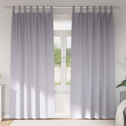 Verdunkelungs-Vorhänge mit Ringen 2 pcs Metallic Grau
