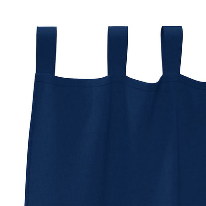 vidaXL Verdunkelungs-Vorhänge mit Ringen 2 pcs Dunkelblau 225 x 140 cm