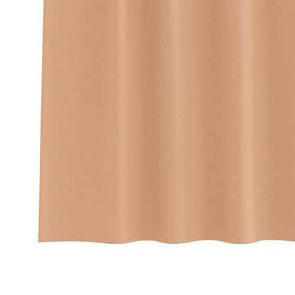 vidaXL Verdunkelungs-Vorhänge mit Ringen 2 pcs Hellbraun 140 x 140 cm