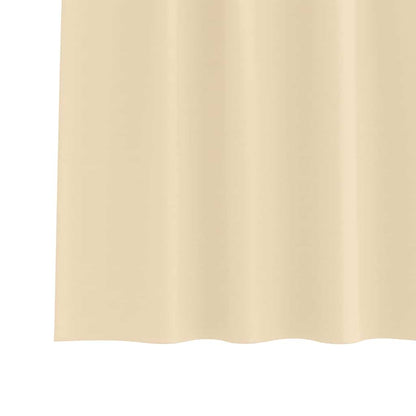 vidaXL Verdunkelungs-Vorhänge mit Ringen 2 pcs Creme 175 x 140 cm