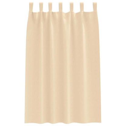 vidaXL Verdunkelungs-Vorhänge mit Ringen 2 pcs Creme 175 x 140 cm