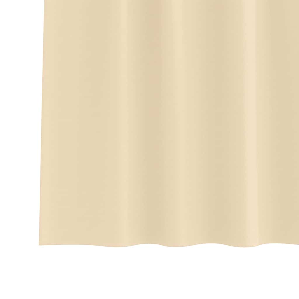 vidaXL Verdunkelungs-Vorhänge mit Ringen 2 pcs Creme 225 x 140 cm