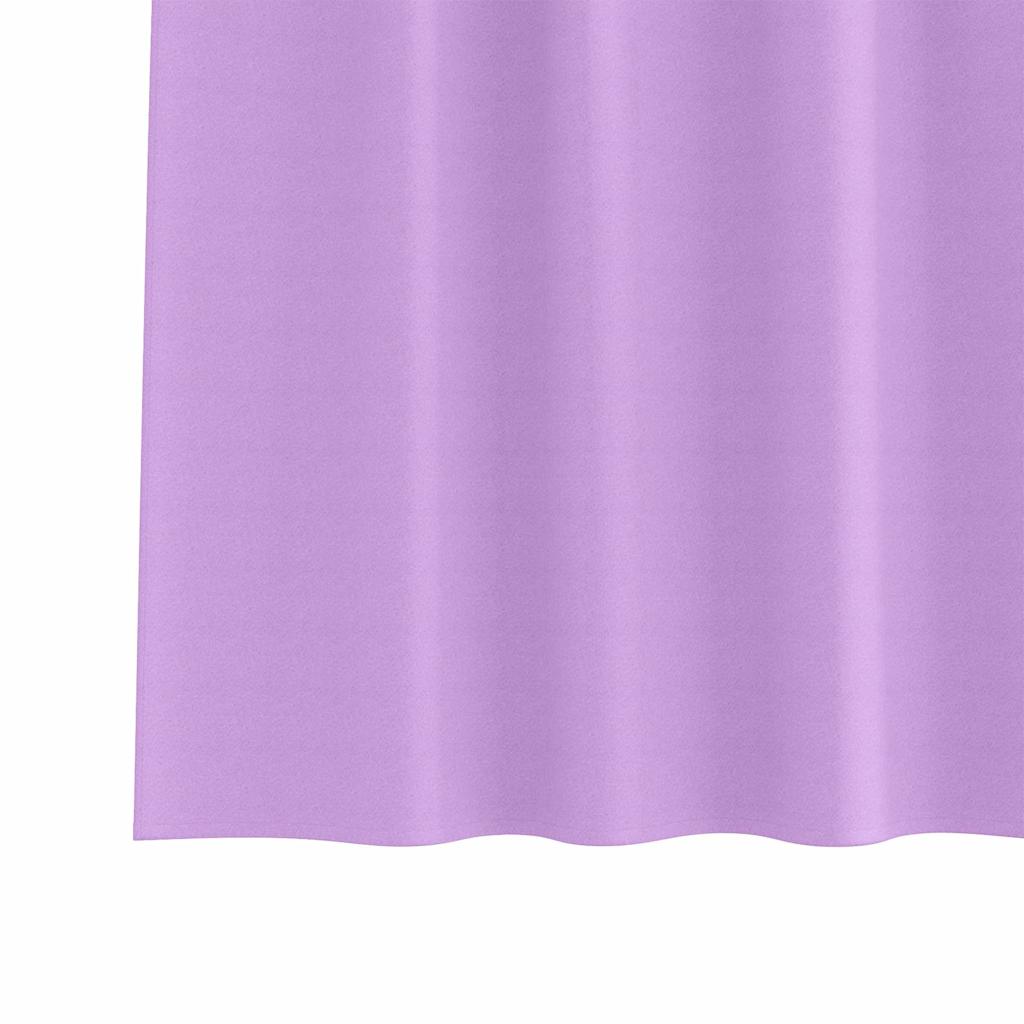 vidaXL Verdunkelungs-Vorhänge mit Ringen 2 pcs Lila 140 x 140 cm