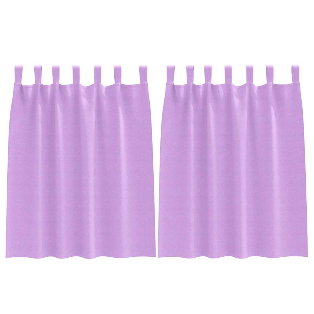 vidaXL Verdunkelungs-Vorhänge mit Ringen 2 pcs Lila 140 x 140 cm