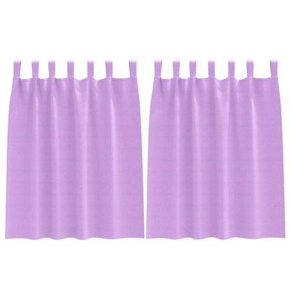 vidaXL Verdunkelungs-Vorhänge mit Ringen 2 pcs Lila 140 x 140 cm