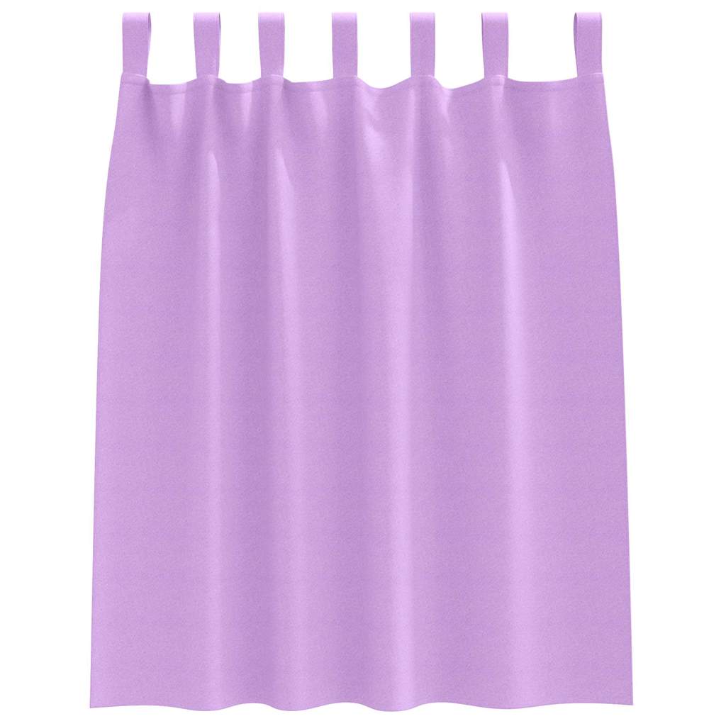 vidaXL Verdunkelungs-Vorhänge mit Ringen 2 pcs Lila 140 x 140 cm