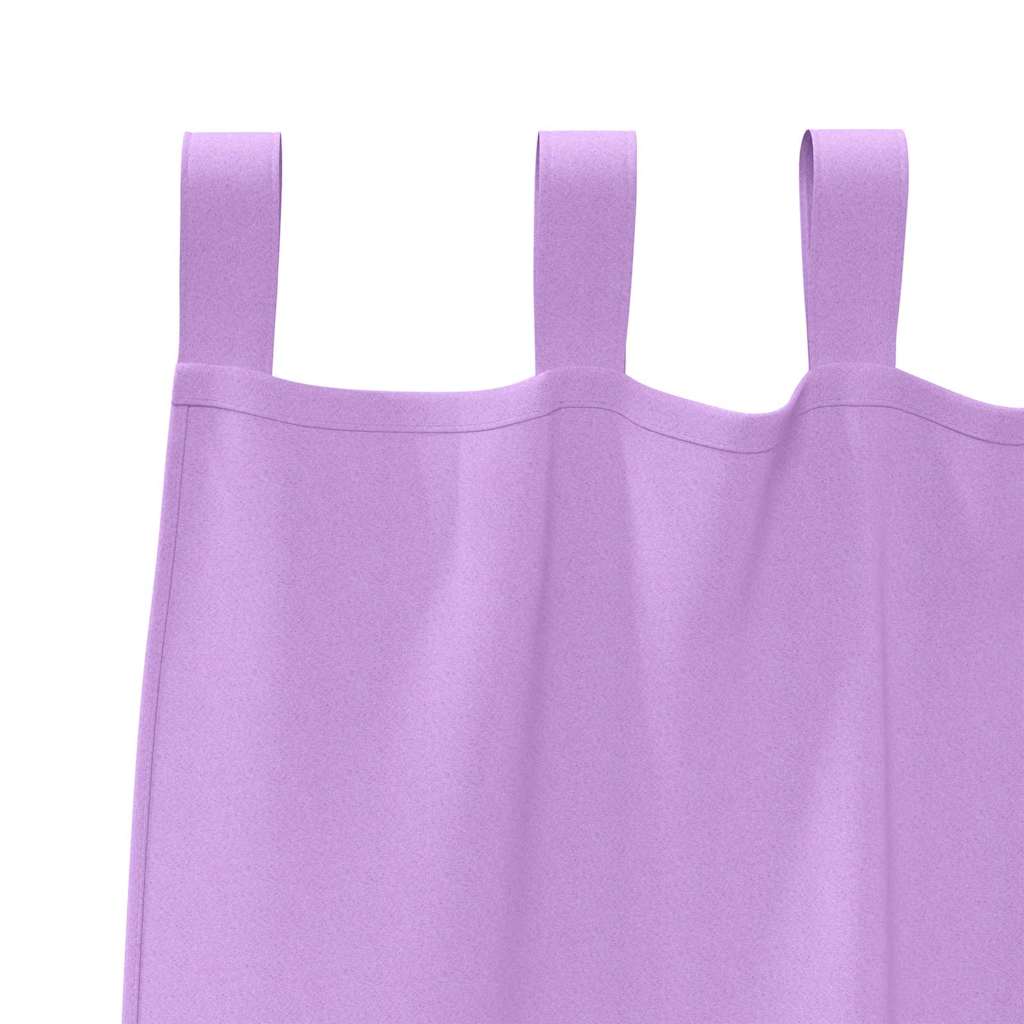 vidaXL Verdunkelungs-Vorhänge mit Ringen 2 pcs Lila 175 x 140 cm