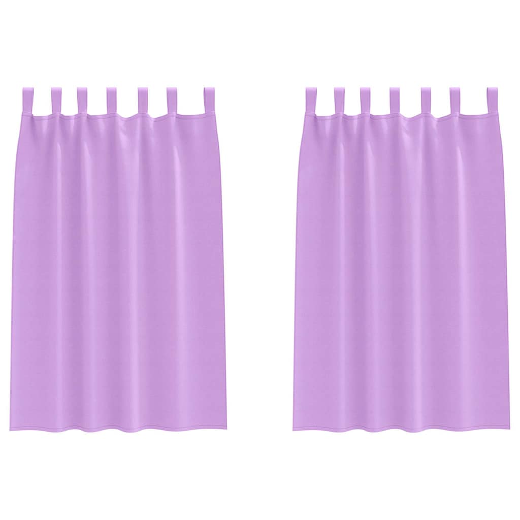 vidaXL Verdunkelungs-Vorhänge mit Ringen 2 pcs Lila 175 x 140 cm